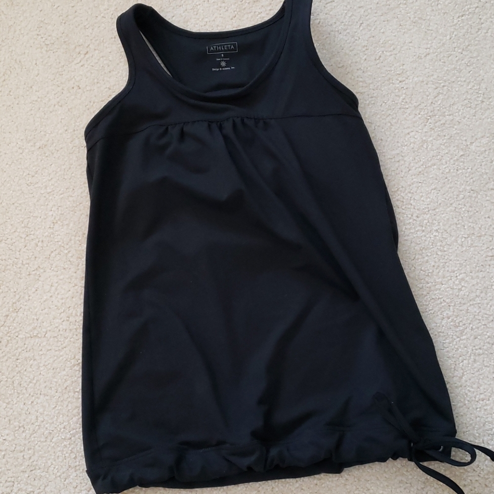 Athleta tie waist racerback tanktop size small